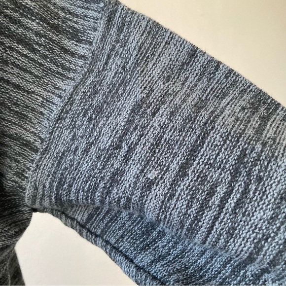 Vintage Knit Abalone Shell Button V-Neck Sweater - Picture 3 of 5